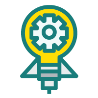 Lightbulb rocket icon- Home Buy Cash